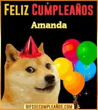 GIF Memes de Cumpleaños Amanda